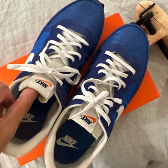 Blue Nike blazer low Size 12 LIKE NEW WITH BOX - Picture 2 of 4